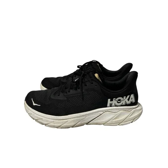 Hoka One One Men’s Size 12 Black/White Running Low Top Sneakers  athletic Shoes - Picture 5 of 11